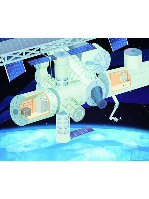 BAAGL  Čítaj a nalepuj – VO VESMÍRE, kniha so samolepkami