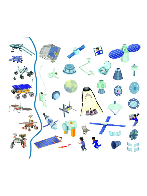 BAAGL  Čítaj a nalepuj – VO VESMÍRE, kniha so samolepkami