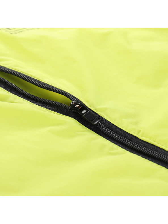 ALPINE PRO Detská ultrafľahká bunda s úpravou dwr ALPINE PRO SPINO 2 neon yellow