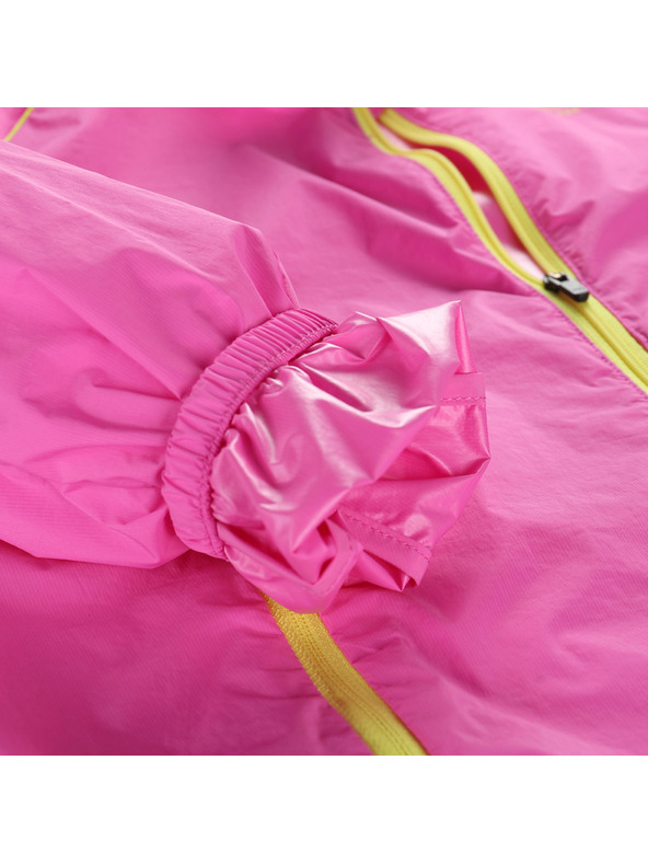 ALPINE PRO Detská ultrafľahká bunda s úpravou dwr ALPINE PRO SPINO 2 neon pink