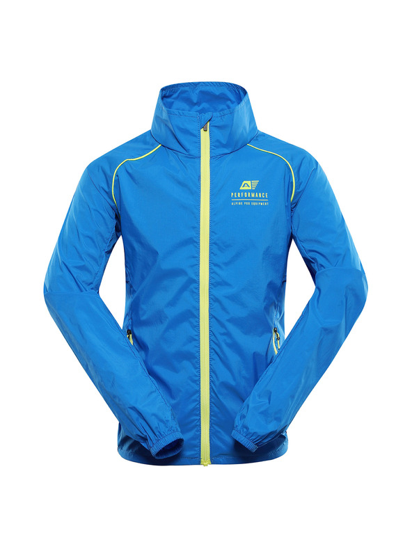 ALPINE PRO Detská ultľahká bunda s úpravou dwr ALPINE PRO SPINO 2 elektrická modrá limonáda