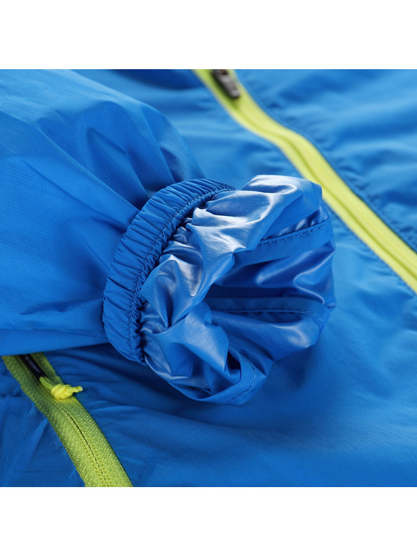 ALPINE PRO Detská ultľahká bunda s úpravou dwr ALPINE PRO SPINO 2 elektrická modrá limonáda