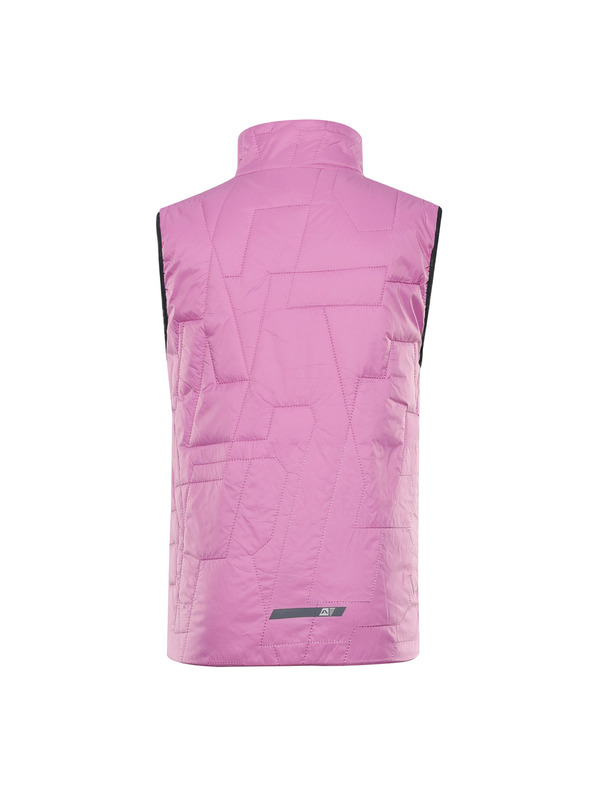 ALPINE PRO Detská ultľahká vesta s impregnáciou ALPINE PRO BERFO cyklamenová