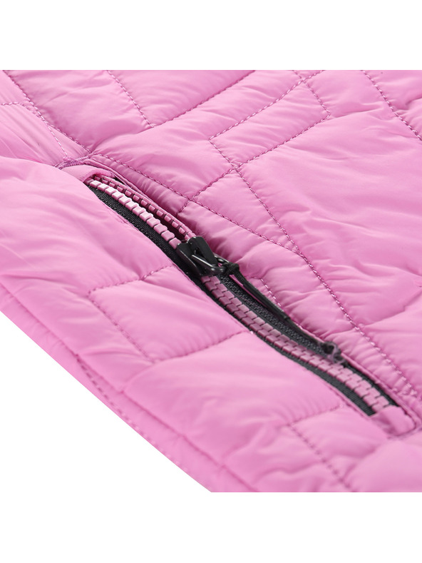 ALPINE PRO Detská ultľahká vesta s impregnáciou ALPINE PRO BERFO cyklamenová