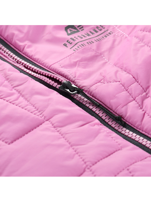 ALPINE PRO Detská ultľahká vesta s impregnáciou ALPINE PRO BERFO cyklamenová