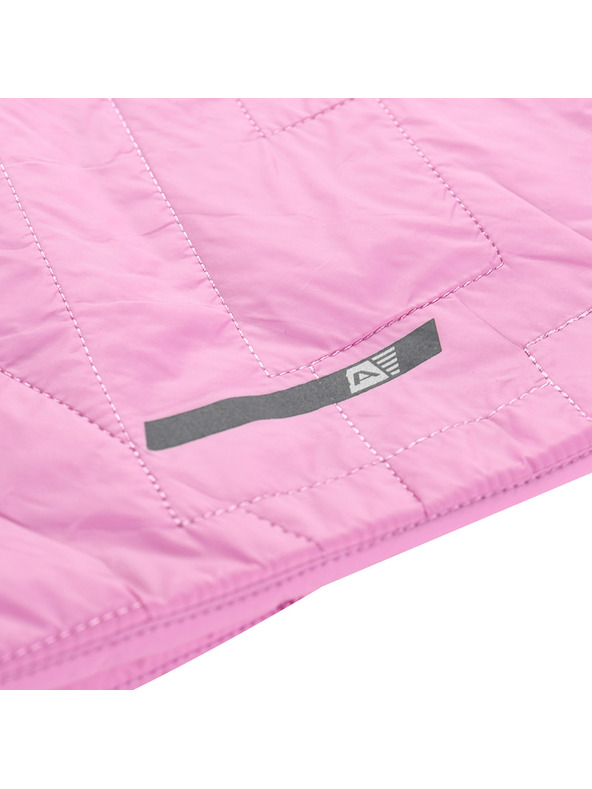 ALPINE PRO Detská ultľahká vesta s impregnáciou ALPINE PRO BERFO cyklamenová