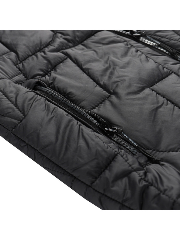 ALPINE PRO Detská ultľahká vesta s impregnáciou ALPINE PRO BERFO čierna