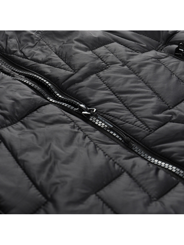 ALPINE PRO Detská ultľahká vesta s impregnáciou ALPINE PRO BERFO čierna