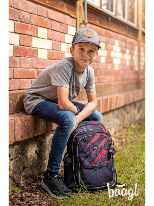 BAAGL  BAAGL Školský batoh Core Láva