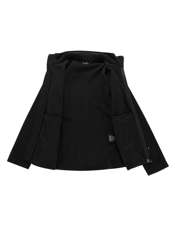 ALPINE PRO Detská fleecová mikina ALPINE PRO SIUSO 2 čierna