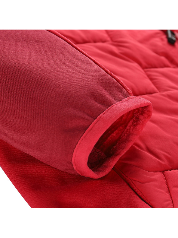 ALPINE PRO Detská mikina s merino výplňou ALPINE PRO JORWO malinová