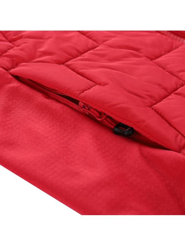 ALPINE PRO Detská mikina s merino výplňou ALPINE PRO JORWO malinová