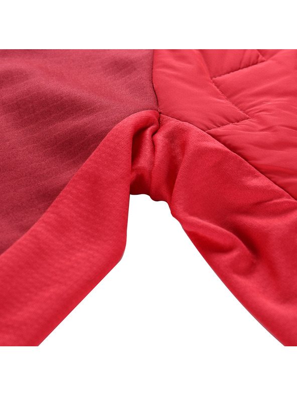 ALPINE PRO Detská mikina s merino výplňou ALPINE PRO JORWO malinová