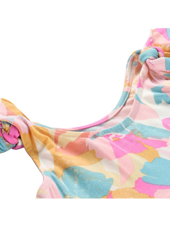 ALPINE PRO Detské letné šaty ALPINE PRO ARENO krémová varianta pa