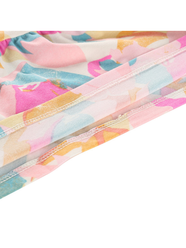 ALPINE PRO Detské letné šaty ALPINE PRO ARENO krémová varianta pa