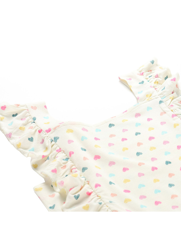 ALPINE PRO Detské letné šaty ALPINE PRO EDANO krémová varianta pc