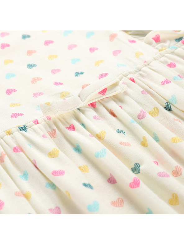 ALPINE PRO Detské letné šaty ALPINE PRO EDANO krémová varianta pc