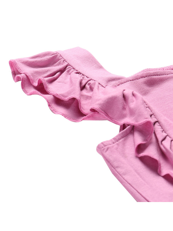 ALPINE PRO Detské letné šaty ALPINE PRO EDANO cyklamenové