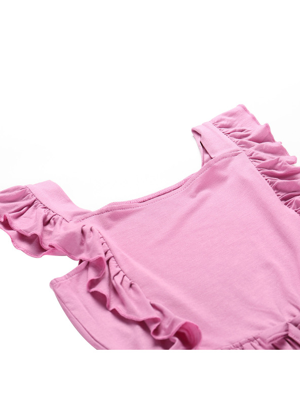 ALPINE PRO Detské letné šaty ALPINE PRO EDANO cyklamenové