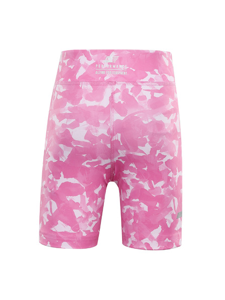 ALPINE PRO Detské krátke rýchloschnúce legíny ALPINE PRO ELO neon pink varianta pb
