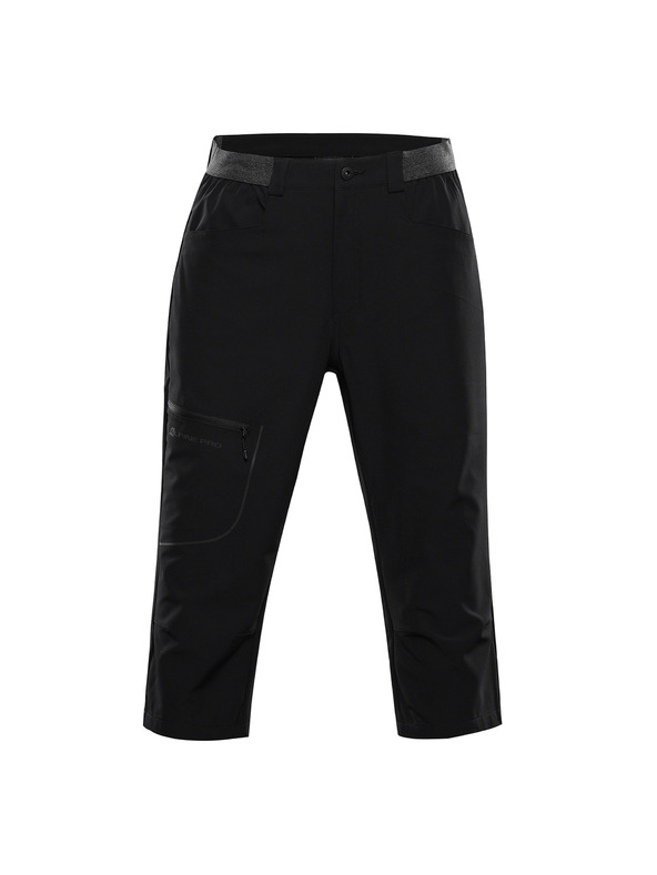ALPINE PRO Pánske softshellové capri nohavice ALPINE PRO WEDER 2 black