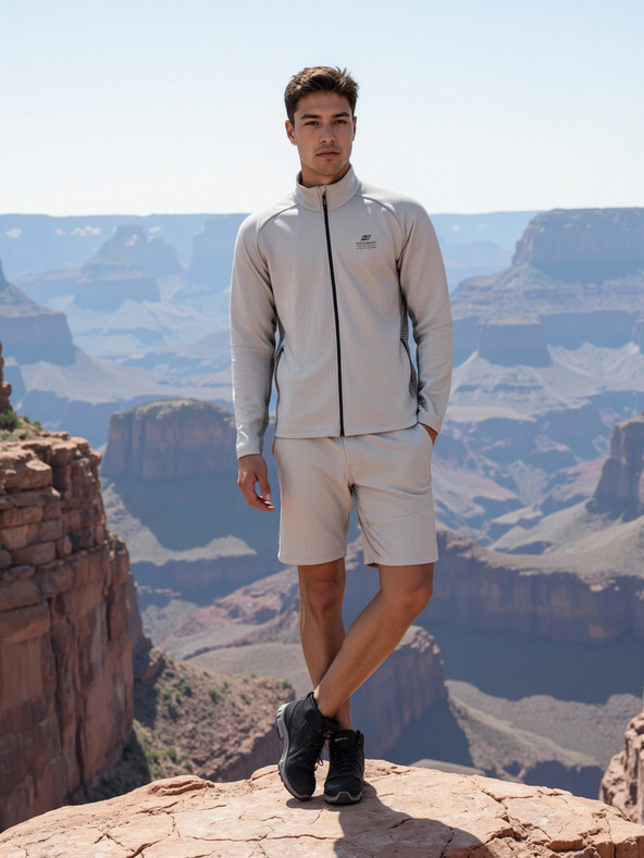 ALPINE PRO Pánska rýchloschnúca mikina ALPINE PRO GOLL 2 high rise