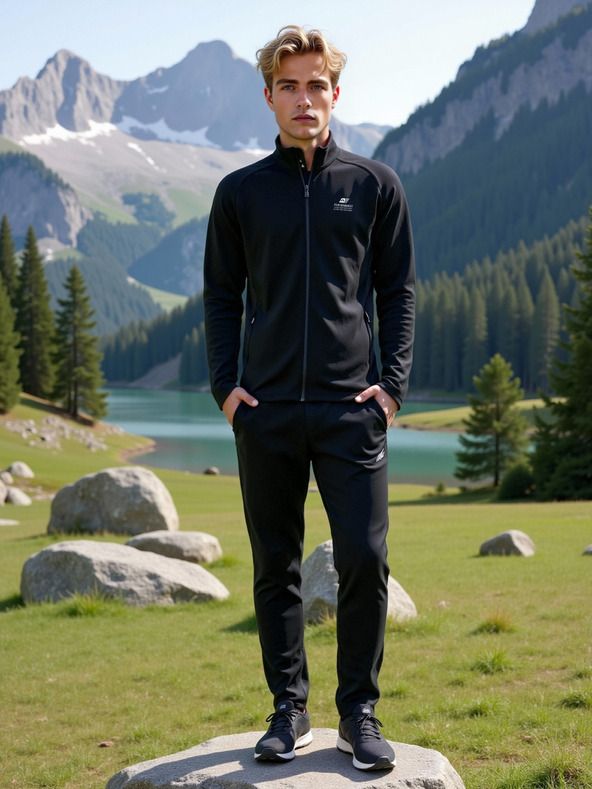 ALPINE PRO Pánska rýchloschnúca mikina ALPINE PRO GOLL 2 black