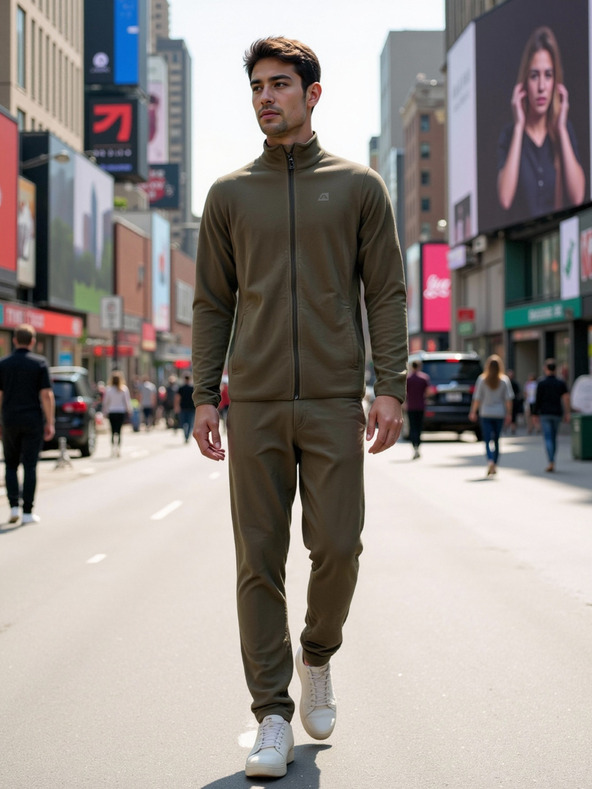 ALPINE PRO Pánska fleecová mikina ALPINE PRO SIUS 2 stone gray