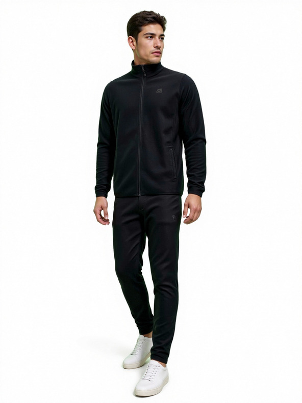 ALPINE PRO Pánska fleecová mikina ALPINE PRO SIUS 2 black