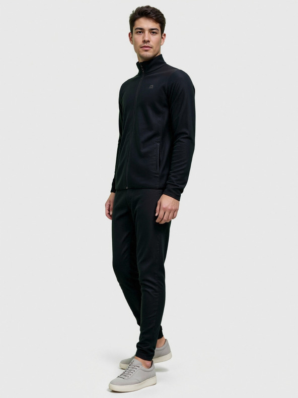 ALPINE PRO Pánska fleecová mikina ALPINE PRO SIUS 2 black