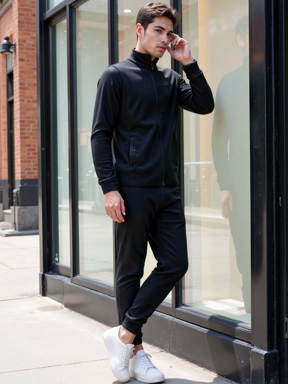 ALPINE PRO Pánska fleecová mikina ALPINE PRO SIUS 2 black