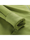 ALPINE PRO Pánska bavlnená mikina s kapucou ALPINE PRO LOKK turtle green