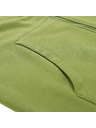 ALPINE PRO Pánska bavlnená mikina s kapucou ALPINE PRO LOKK turtle green