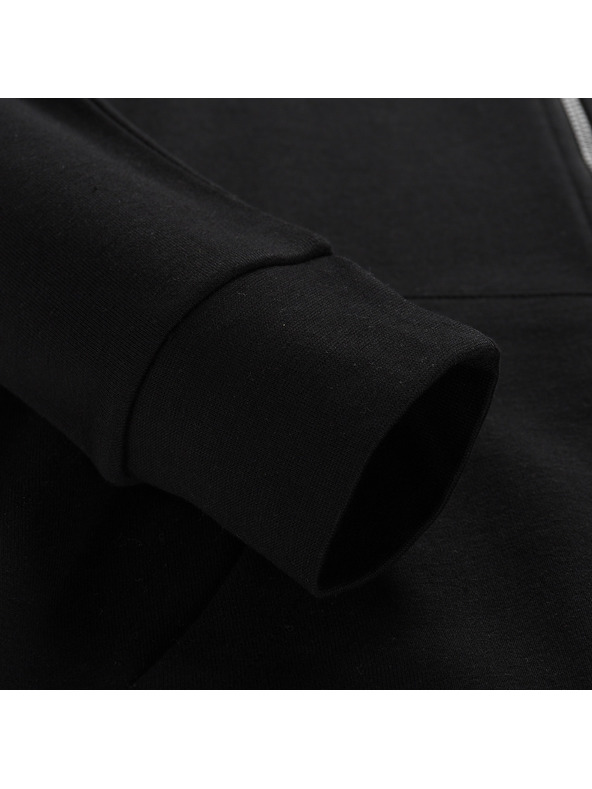 ALPINE PRO Pánska bavlnená mikina s kapucou ALPINE PRO LOKK black