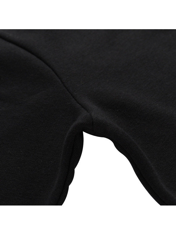 ALPINE PRO Pánska bavlnená mikina s kapucou ALPINE PRO LOKK black