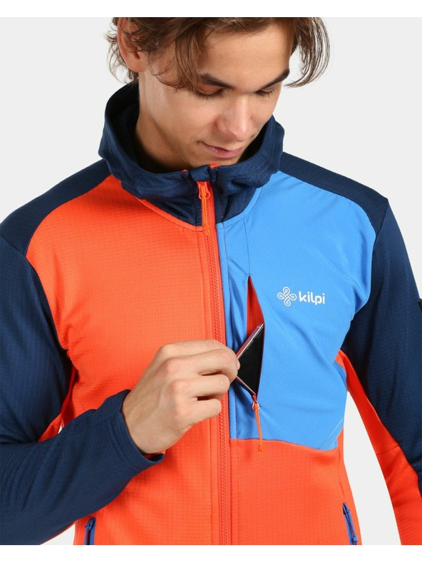 Kilpi Pánska fleecová mikina Kilpi SEVELEN-M Oranžová