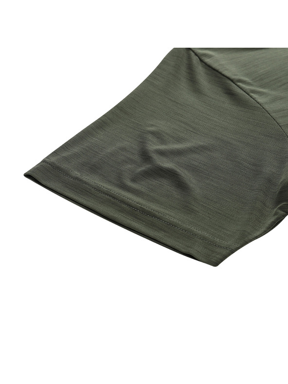 ALPINE PRO Pánske rýchloschnúce tričko s cool dry ALPINE PRO BASIK rifle green