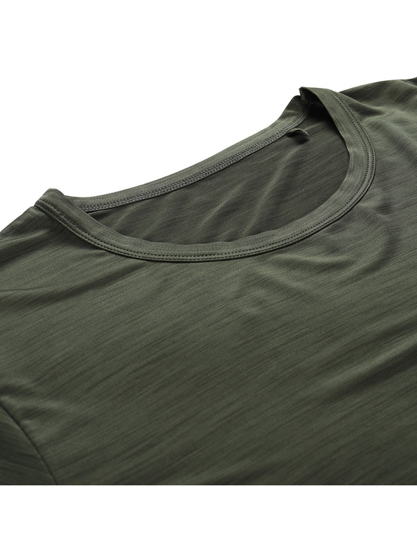 ALPINE PRO Pánske rýchloschnúce tričko s cool dry ALPINE PRO BASIK rifle green