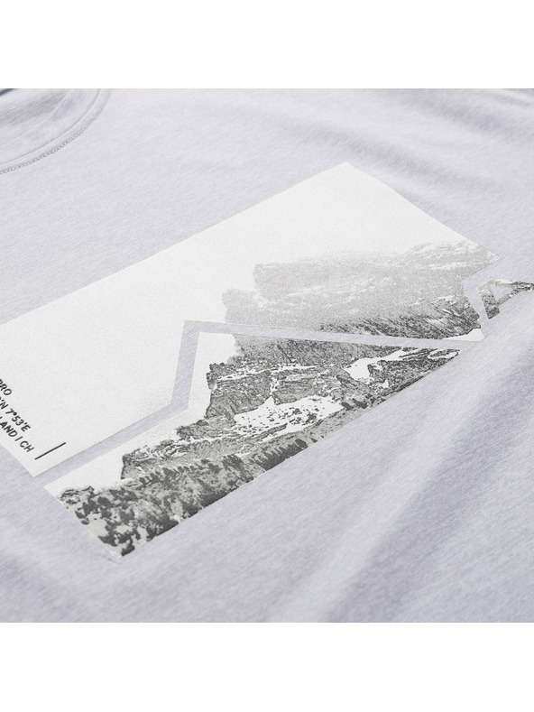 ALPINE PRO Pánske melírované tričko z recyklovaného materiálu ALPINE PRO GORAF 2 high rise varianta pa