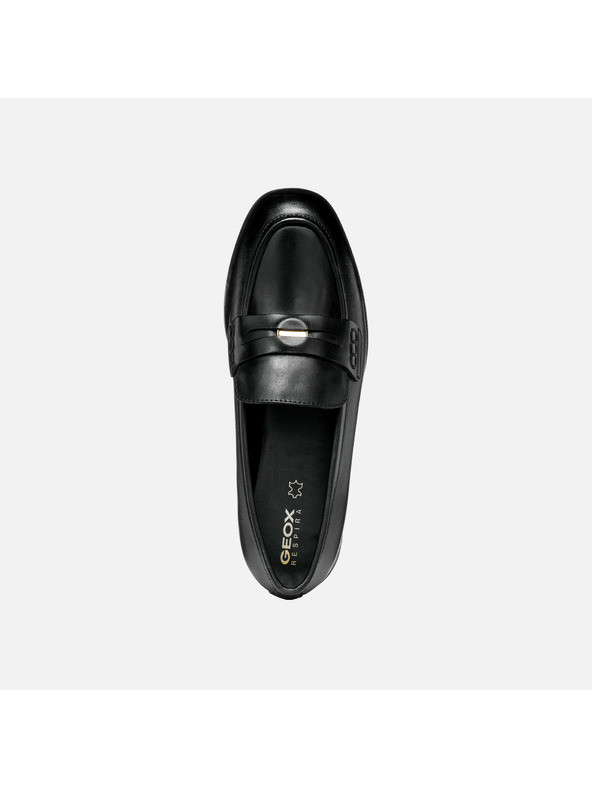 Geox Čierne dámske mokasíny Geox Cloridie