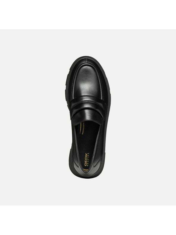 Geox Čierne dámske mokasíny Geox Vilde