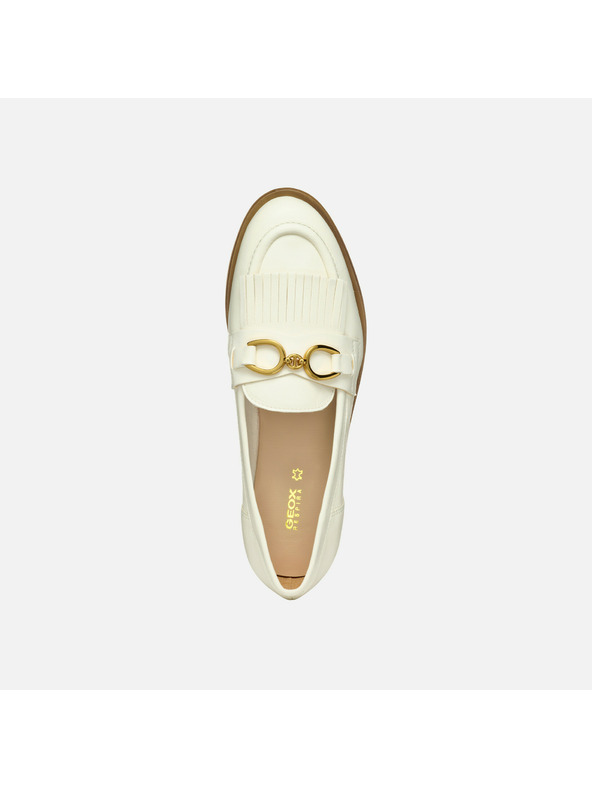 Geox Krémové dámske mokasíny Geox Prometya