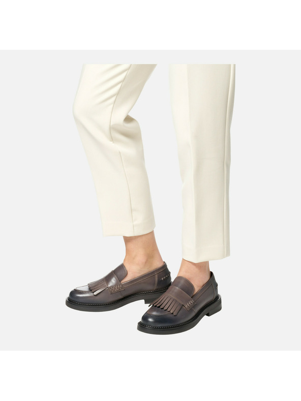 Geox Béžové dámske mokasíny Geox Serilda