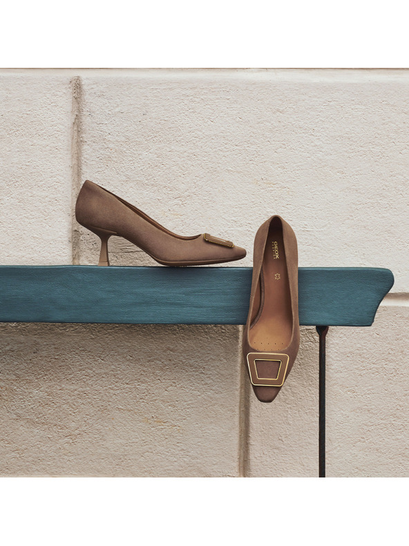 Geox Sivé dámske lodičky Geox Giselda