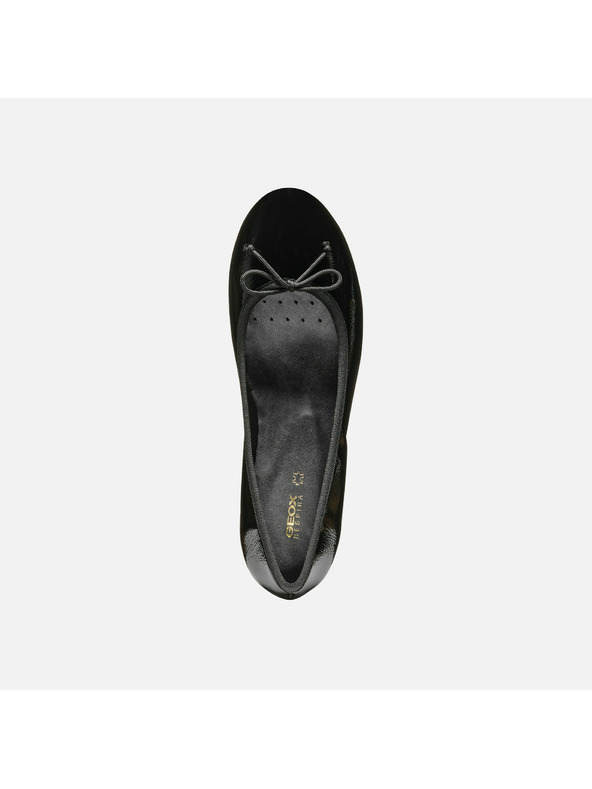 Geox Čierna dámska obuv na podpätku Geox Floretia