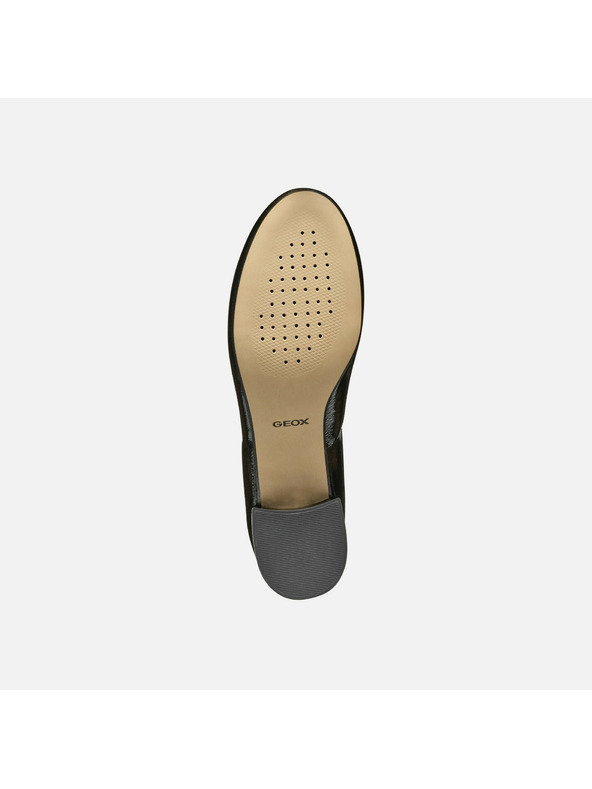 Geox Čierna dámska obuv na podpätku Geox Floretia