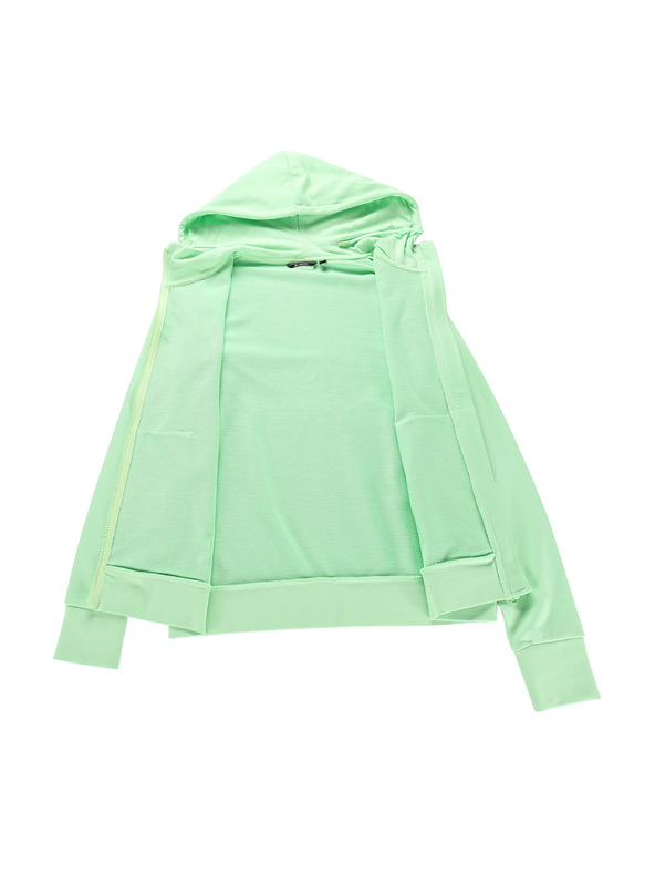 ALPINE PRO Dámska bavlnená mikina ALPINE PRO LOKKA paradise green