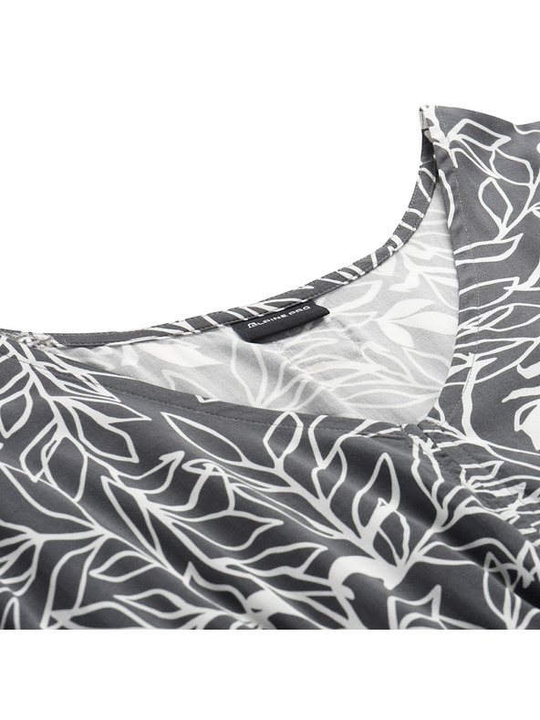 ALPINE PRO Dámske letné šaty ALPINE PRO NIEWA dk. true gray varianta pb