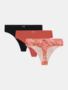 Under Armour Dámske nohavičky Under Armour UA Ess Stretch Nov NS THONG (3ks)