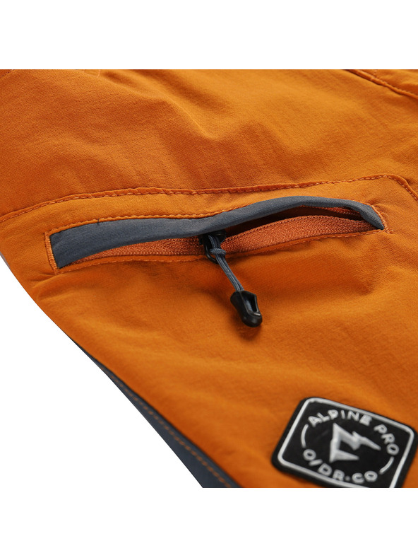 ALPINE PRO Detské softshellové nohavice ALPINE PRO AKANO autumn maple